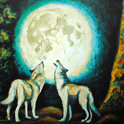 Loups au clair de Lune